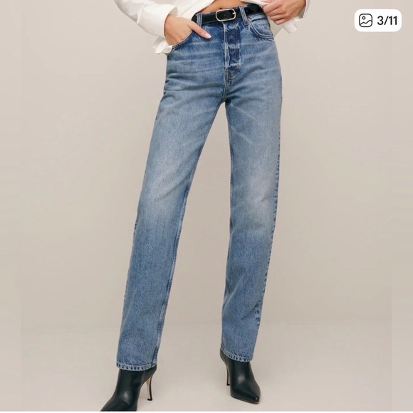 Reformation Rowe Straight Leg Jeans - Picture 2 of 6